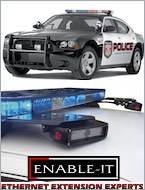 Enable-IT PoE Extender in vehicle mobile Police LPR